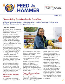 Hamilton Food Share Fall 2026 Newsletter