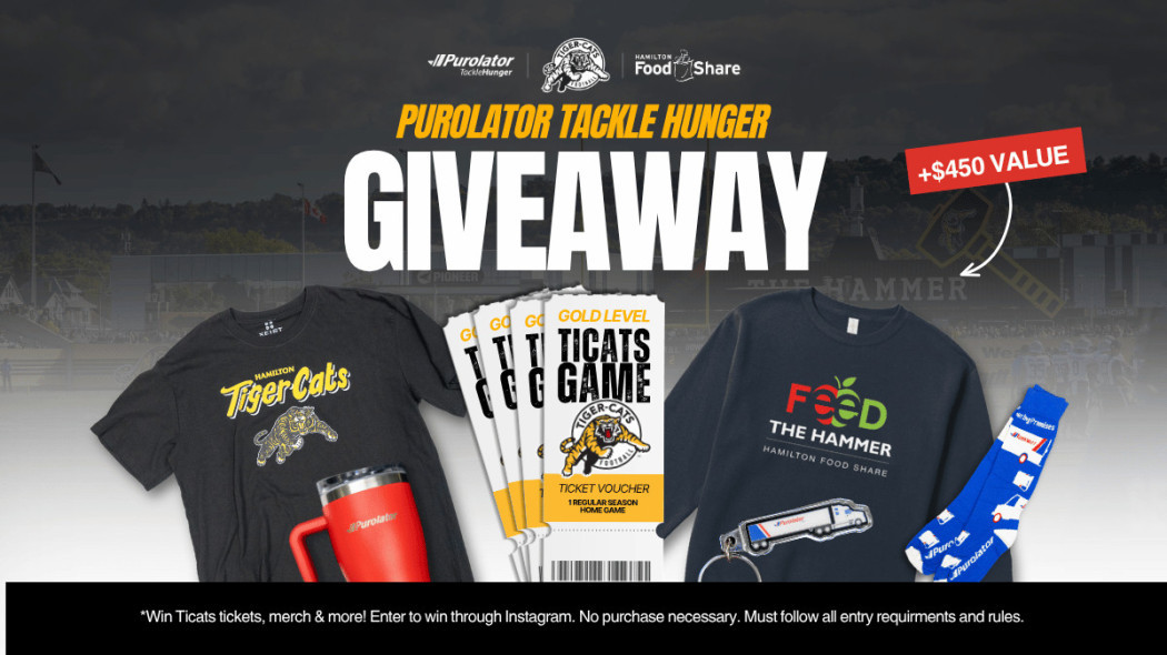 Purolator Tackle Hunger Giveaway 2026 Graphic